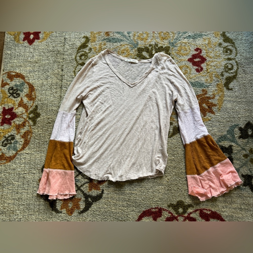 We the free Med Boho shirt - long sleeve bell sleeve